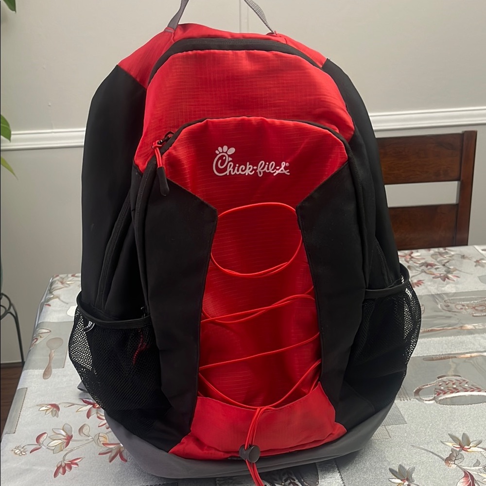 Chick-Fil-A Red and Black Backpack